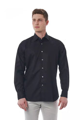Bagutta Black Cotton Men Shirt -   -  Bagutta.